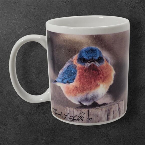 1979 “The Mad Bluebird” Mug Eklund’s Ltd Michael L Smith Eastern Bluebird Funny - Picture 3 of 9